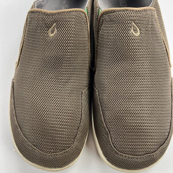 OluKai Nohea Mesh Slip On Shoes Collapsible Heels Mustang/Lime Peel Men Size 11 main image 4